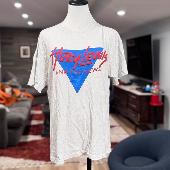 Vintage authentic Huey Lewis and the News T shirt. 80's 90's - Picture 1 of 3